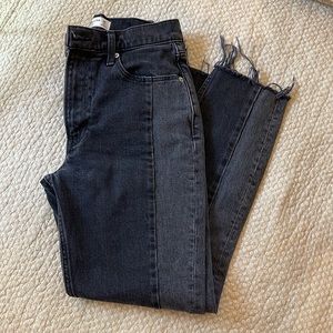 Abercrombie Two-Toned The Mom High Rise Jeans